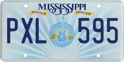 MS license plate PXL595
