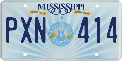 MS license plate PXN414