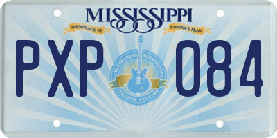 MS license plate PXP084