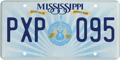 MS license plate PXP095