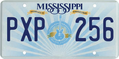 MS license plate PXP256