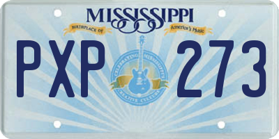 MS license plate PXP273