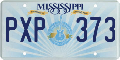 MS license plate PXP373