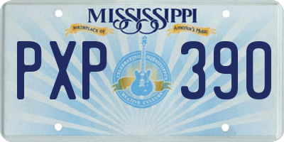 MS license plate PXP390