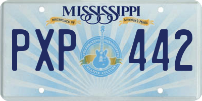 MS license plate PXP442