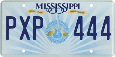 MS license plate PXP444