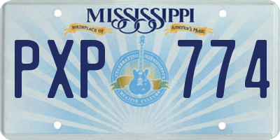 MS license plate PXP774