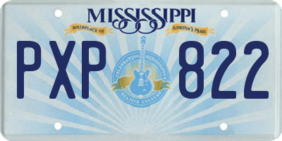 MS license plate PXP822