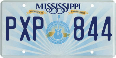 MS license plate PXP844