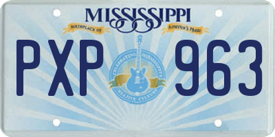 MS license plate PXP963