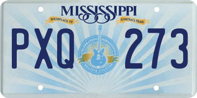 MS license plate PXQ273