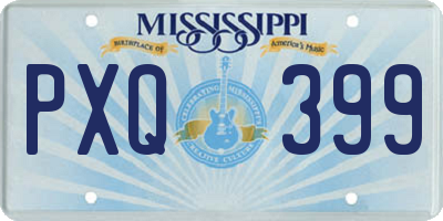 MS license plate PXQ399