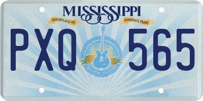 MS license plate PXQ565