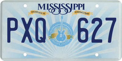 MS license plate PXQ627