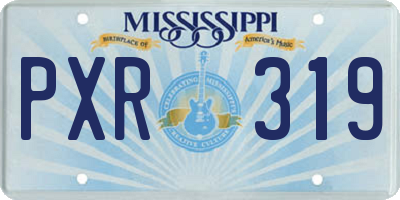 MS license plate PXR319