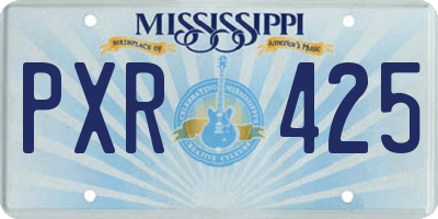 MS license plate PXR425
