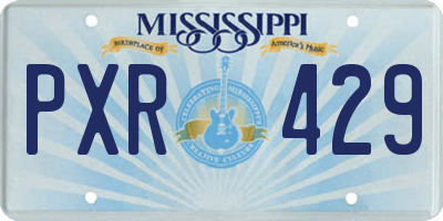 MS license plate PXR429