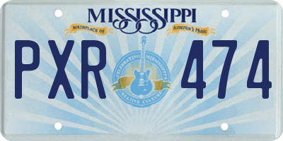 MS license plate PXR474