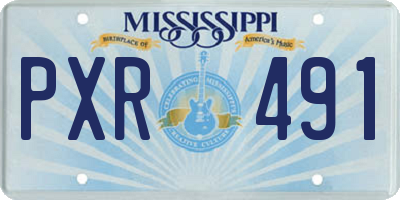 MS license plate PXR491