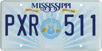 MS license plate PXR511