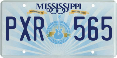 MS license plate PXR565