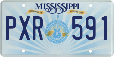 MS license plate PXR591