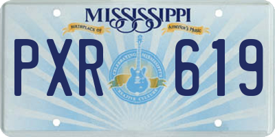 MS license plate PXR619