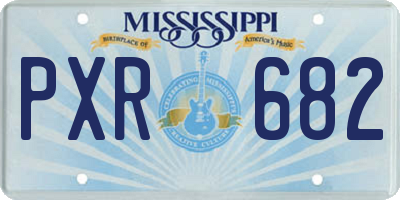 MS license plate PXR682