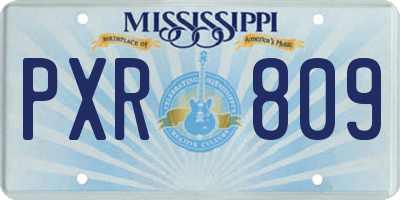MS license plate PXR809