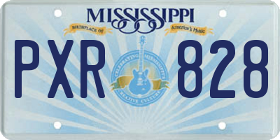 MS license plate PXR828