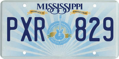MS license plate PXR829