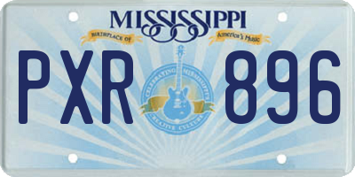 MS license plate PXR896