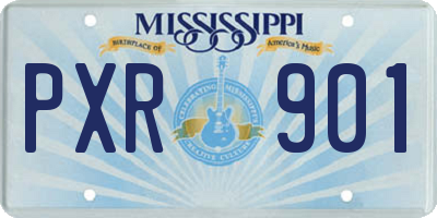 MS license plate PXR901