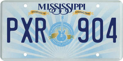 MS license plate PXR904