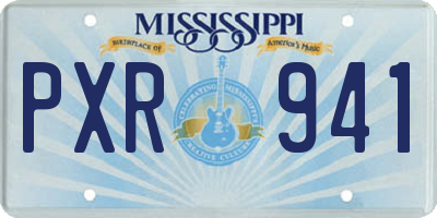 MS license plate PXR941