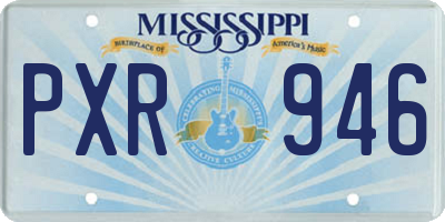 MS license plate PXR946