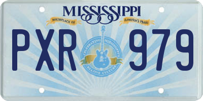 MS license plate PXR979