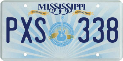 MS license plate PXS338