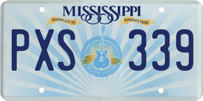 MS license plate PXS339