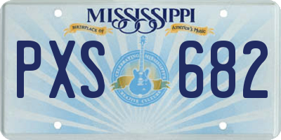 MS license plate PXS682