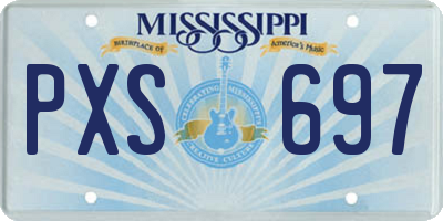MS license plate PXS697