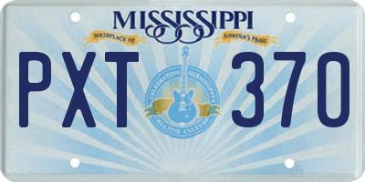 MS license plate PXT370
