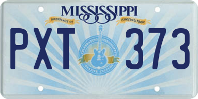 MS license plate PXT373