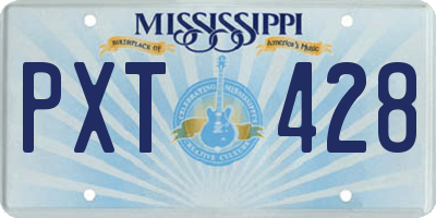 MS license plate PXT428