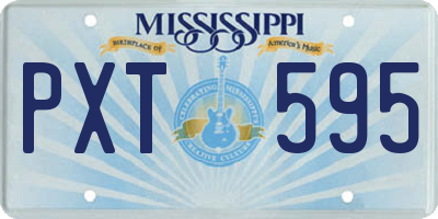 MS license plate PXT595