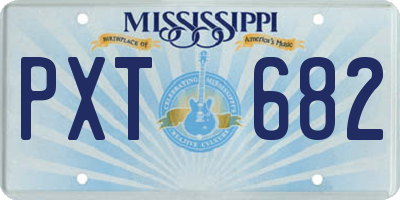 MS license plate PXT682