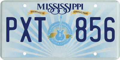 MS license plate PXT856