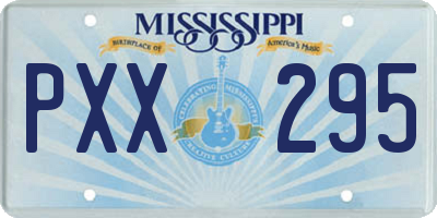 MS license plate PXX295