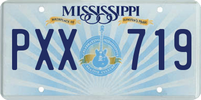 MS license plate PXX719