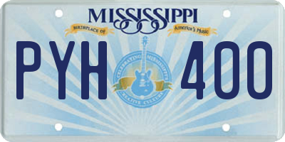 MS license plate PYH400